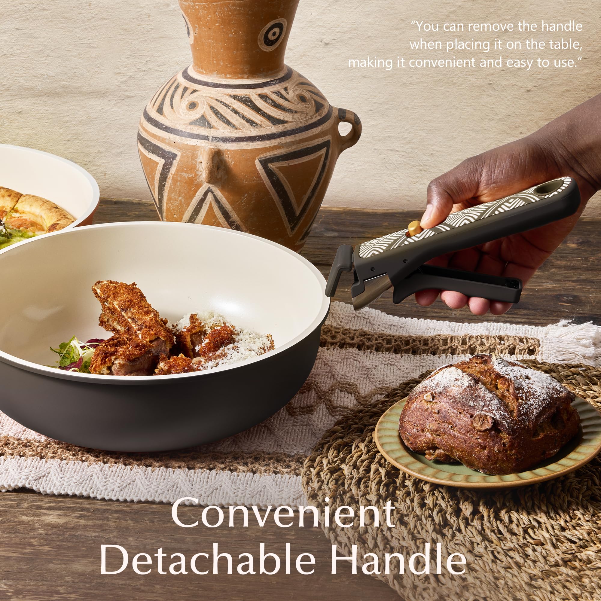 CAROTE 19-Piece Nonstick Cookware Set — Pink