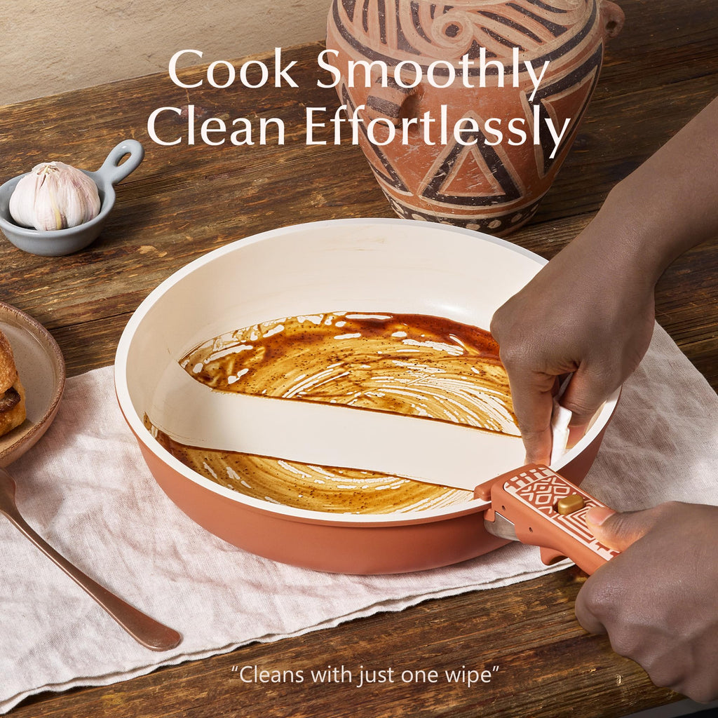 CAROTE 19-Piece Nonstick Cookware Set — Pink