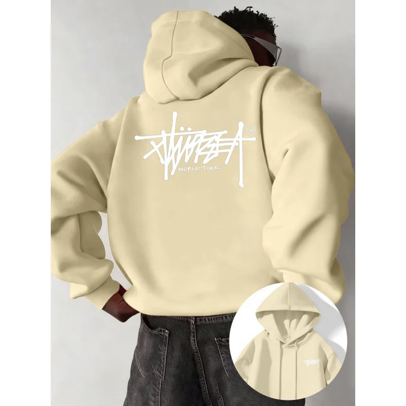 Urban Print Pullover Hoodie