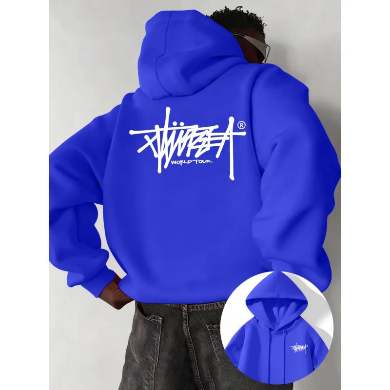 Urban Print Pullover Hoodie