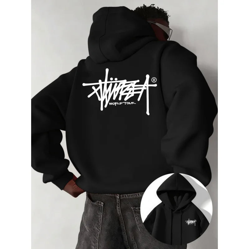 Urban Print Pullover Hoodie