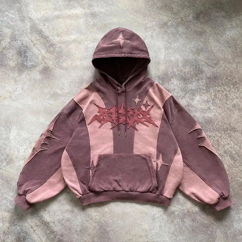 English Embroidery Collage Hoodie