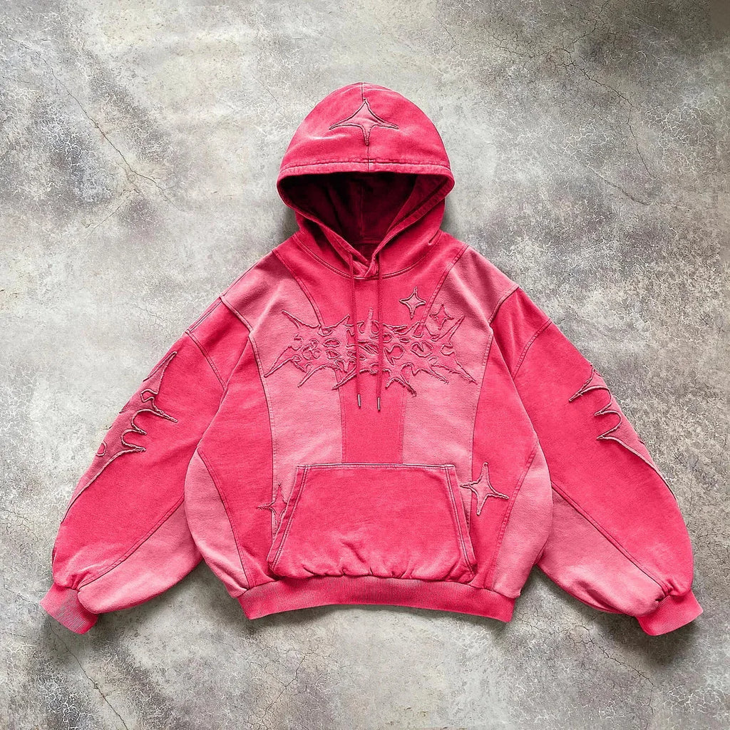 English Embroidery Collage Hoodie