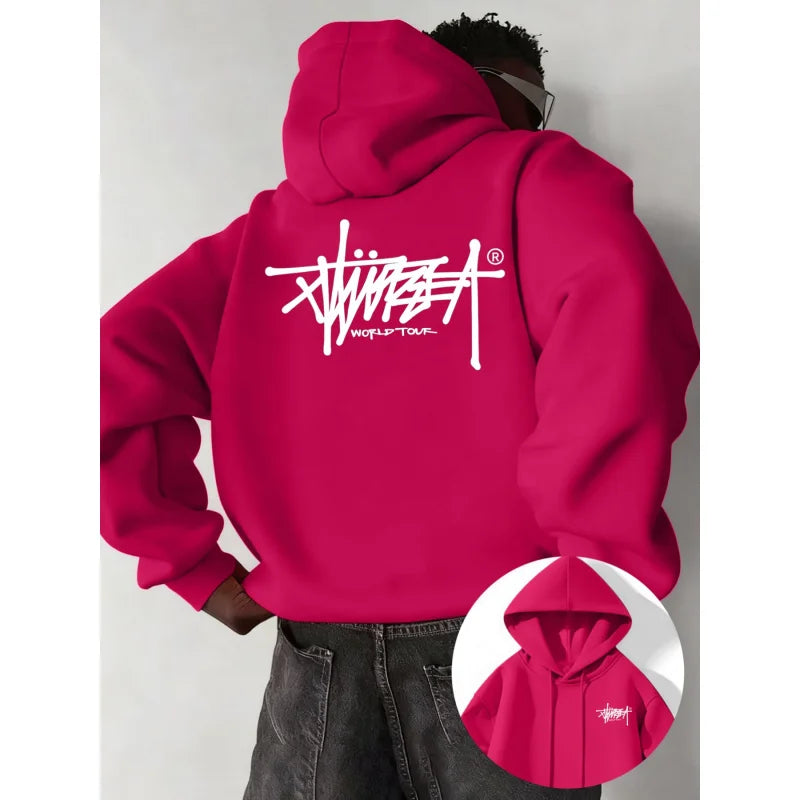 Urban Print Pullover Hoodie