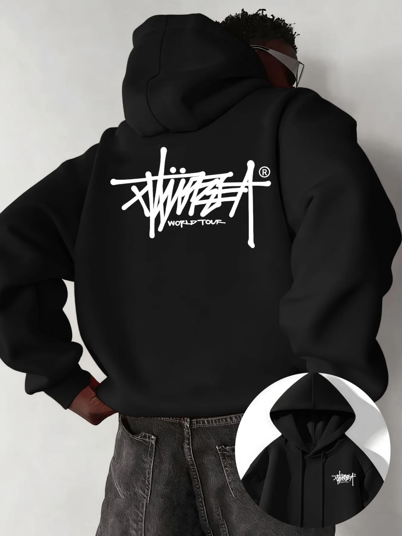Urban Print Pullover Hoodie