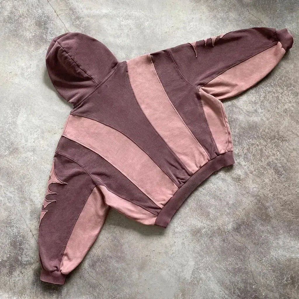 English Embroidery Collage Hoodie