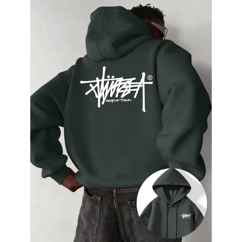 Urban Print Pullover Hoodie