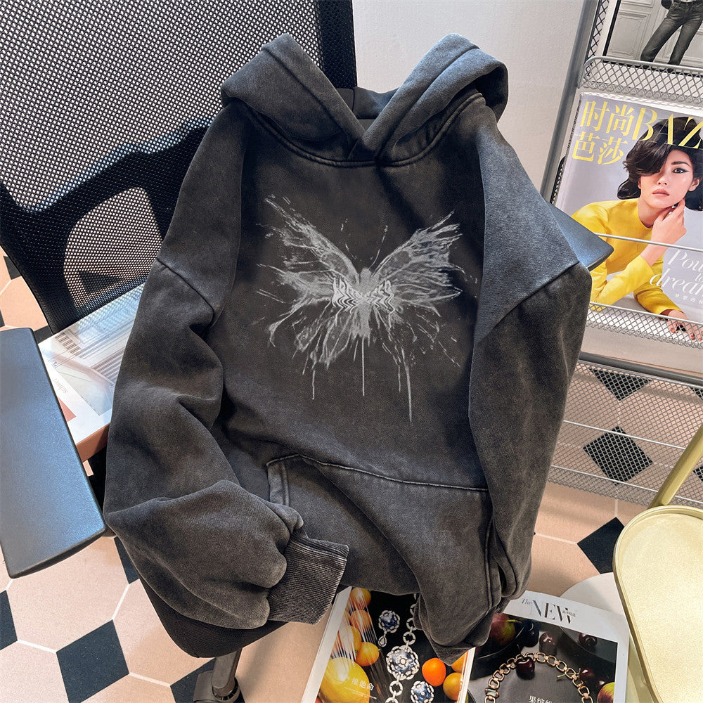 Oversized Washed Vintage Hoodie